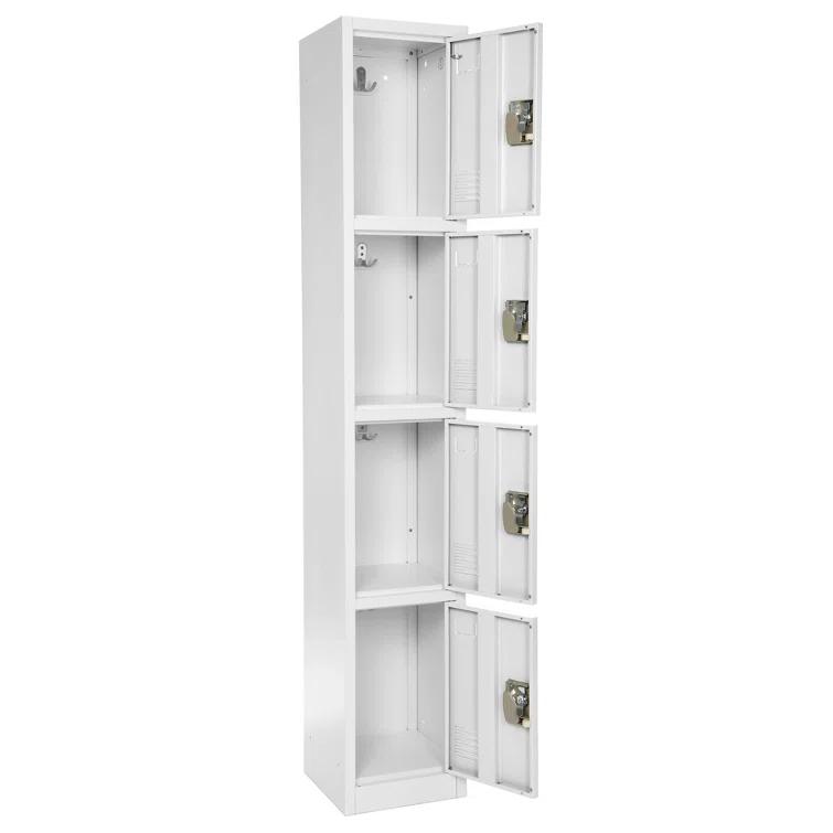 AdirOffice 12'' Wide Steel 4-Tier School and Gym Locker