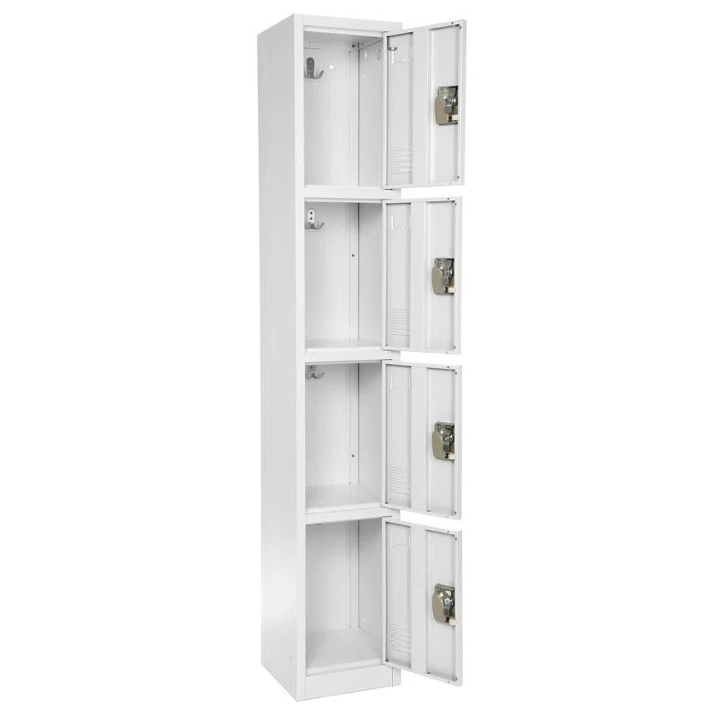 AdirOffice 12'' Wide Steel 4-Tier School and Gym Locker