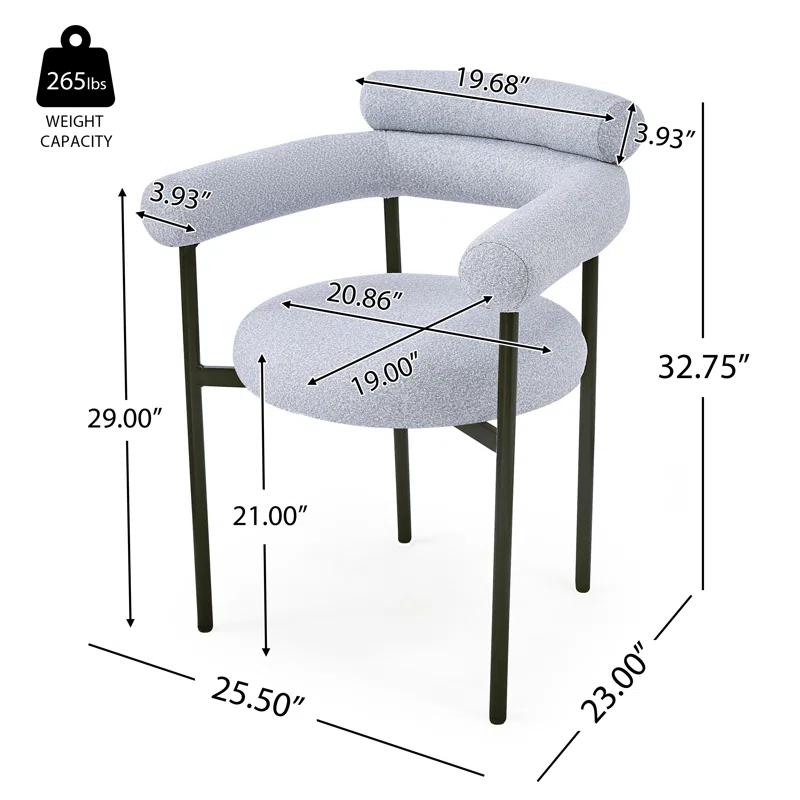 Christopher Knight Home Rylan Upholstered Armchair Dining Chairs