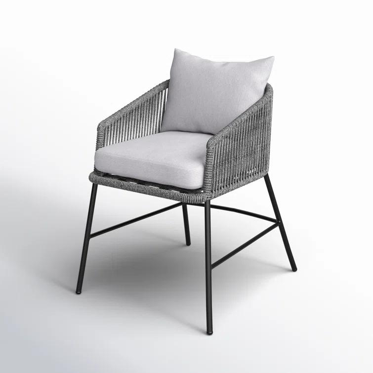 George Oliver Brysa Patio Dining Armchair with Cushion | AllModern