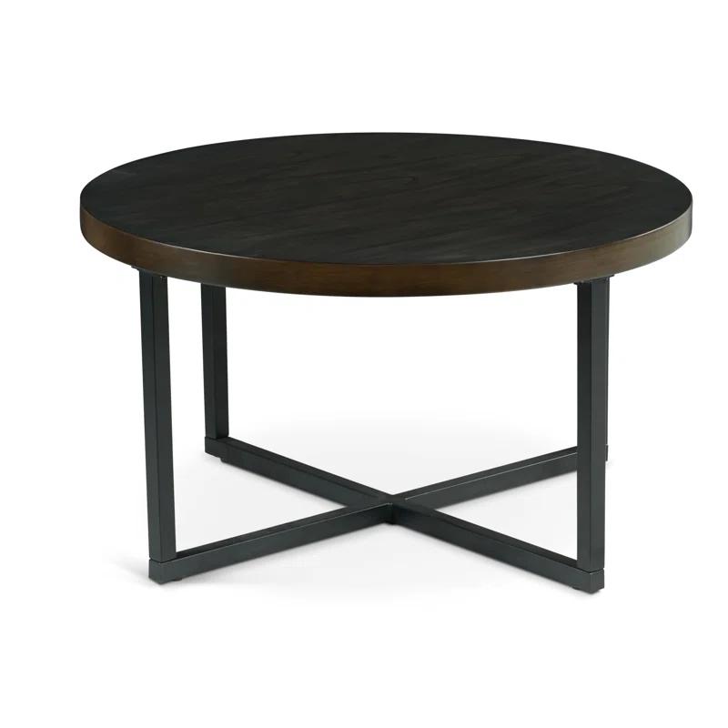 17 Stories Stannos 36" Round Coffee Table with 4 Stools