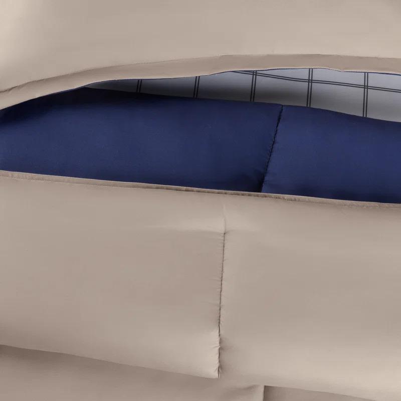 Serta Serta Simply Clean Microfiber Pleated 7 Piece Comforter Set