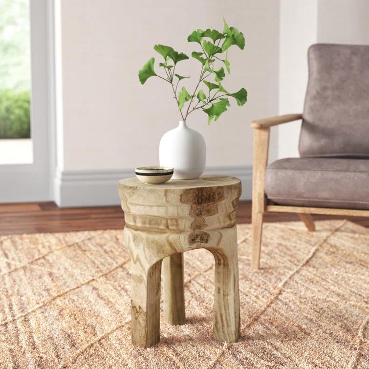 Everdeen Solid Wood Accent Stool