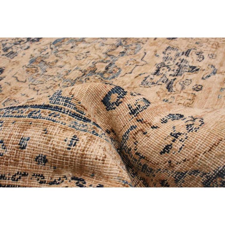 ECARPETGALLERY Antalya One-of-a-Kind 6'4" X 9'4" 1990s Wool Area Rug Tan
