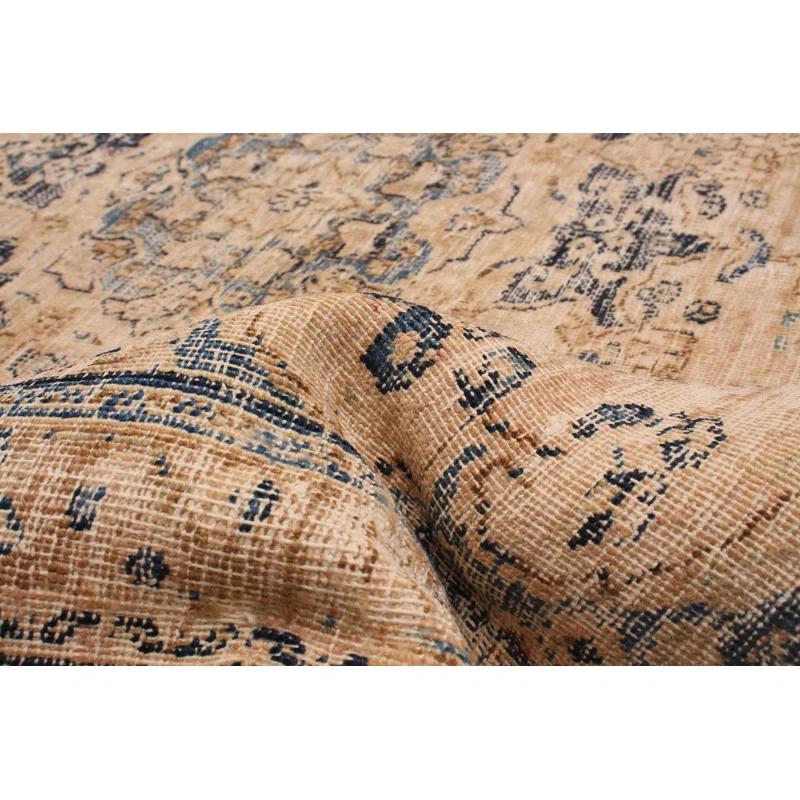 ECARPETGALLERY Antalya One-of-a-Kind 6'4" X 9'4" 1990s Wool Area Rug Tan
