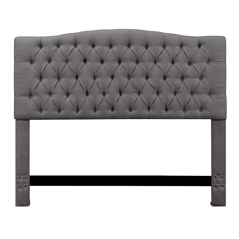 Elle Decor Celeste Tufted Upholstered Padded Headboard with Contemporary Button Tufting & Reviews | Wayfair