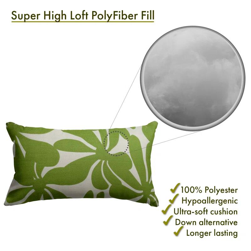 Plantation Floral Indoor/Outdoor Reversible Throw Pillow