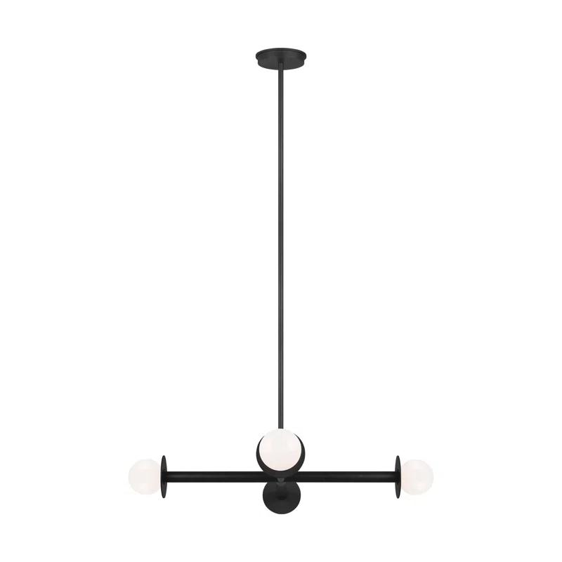 Allegra 4 Light Metal Dimmable Sputnik Chandelier