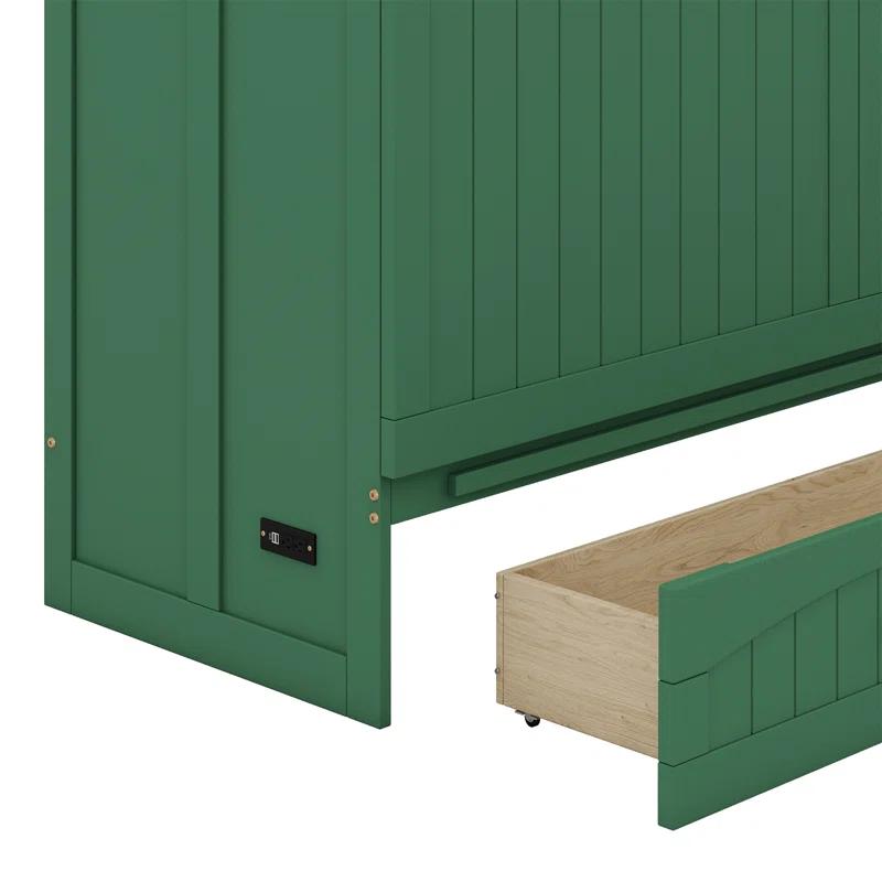 Cosmic Queen Size Murphy Bed With Built-In Charging Station