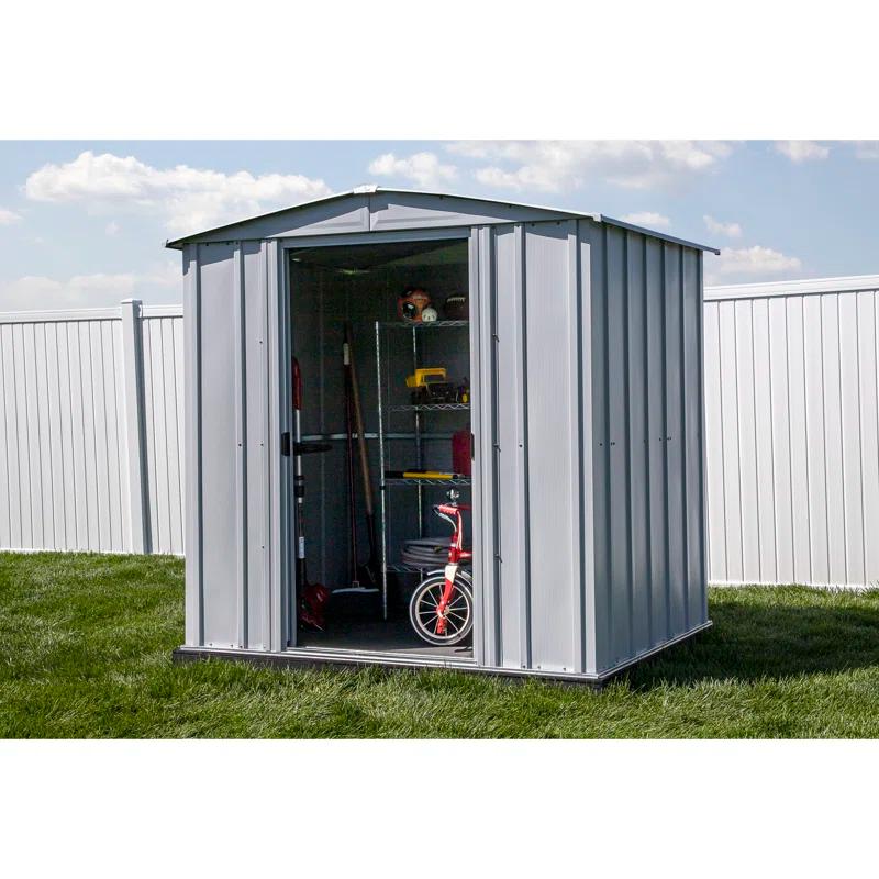 Arrow 6 ft. W x 5 ft. D Galvanized Steel Storage Shed