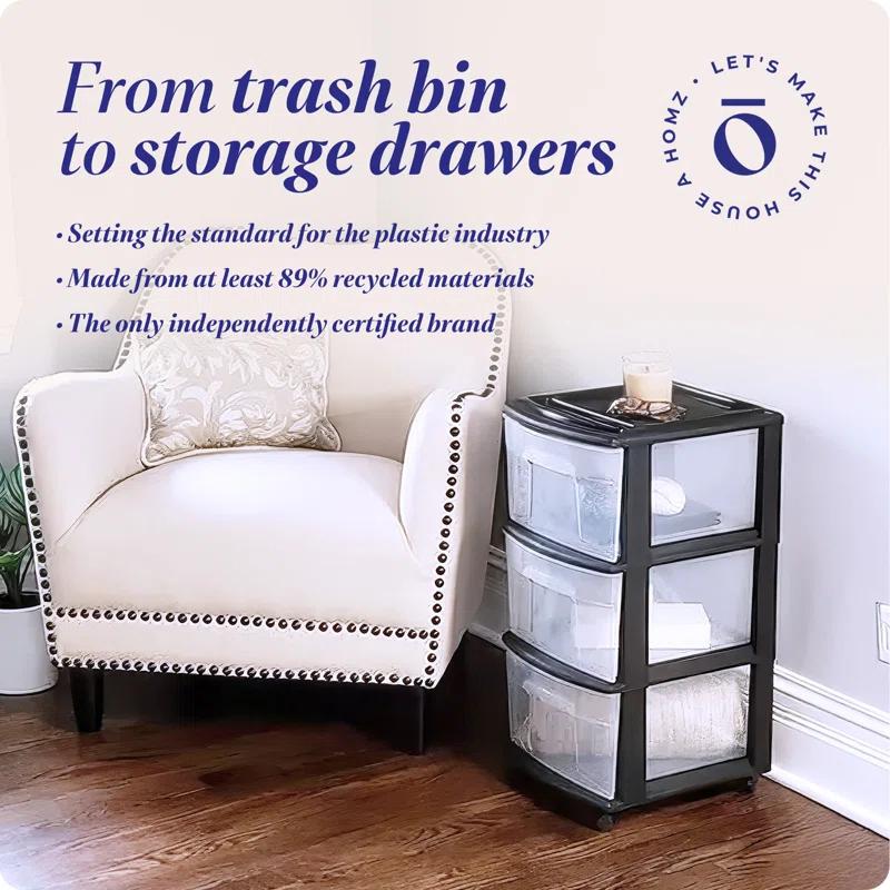 Homz Homz Plastic Drawer Medium Storage Container Tower
