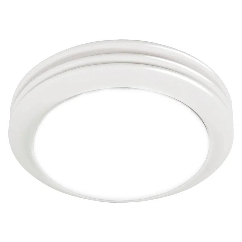 Akicon AK1480-SW 80 CFM Bathroom Fan with LED Light Round Ceiling Exhaust Ventilation Fan