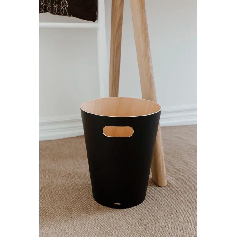 Umbra Woodrow Manufactured Wood Open Waste Basket - 2.25 Gallons