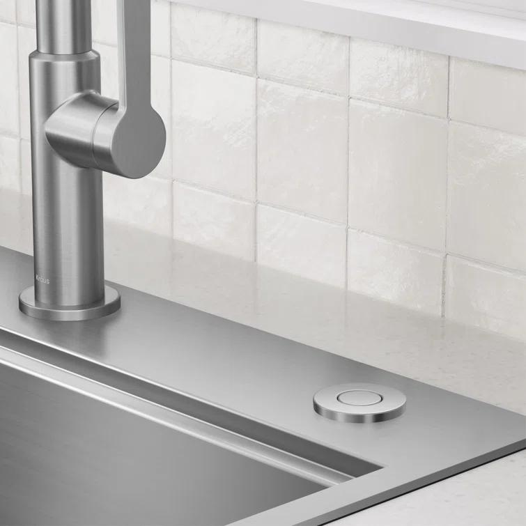 Kraus WasteGuard Stainless Steel Air Switch