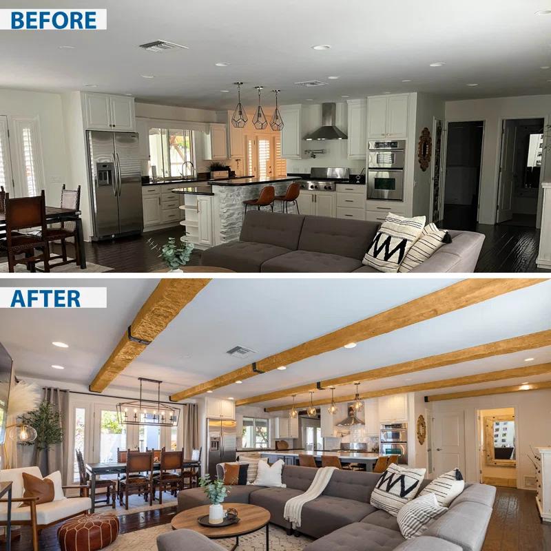 Architectural Products by Outwater L.L.C. 5-1/8 in x 8 in x 153 in Hand Hewn Faux Wood Beam