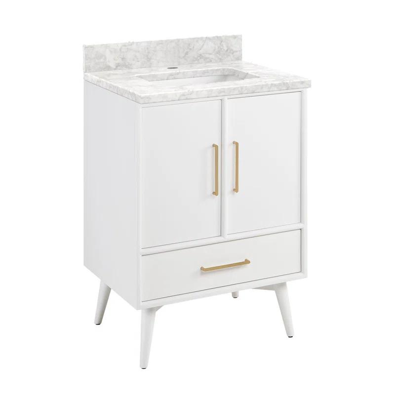 24" Novak Single Bathroom Vanity Set with Rectangular Undermount Sink