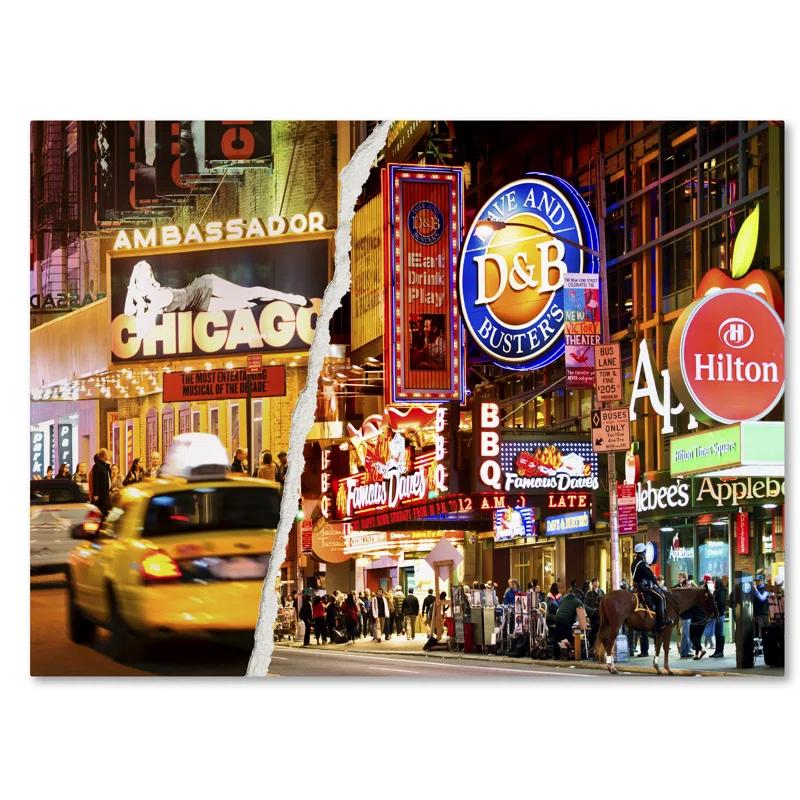 Trademark Fine Art " Times Square Colours " by Philippe Hugonnard