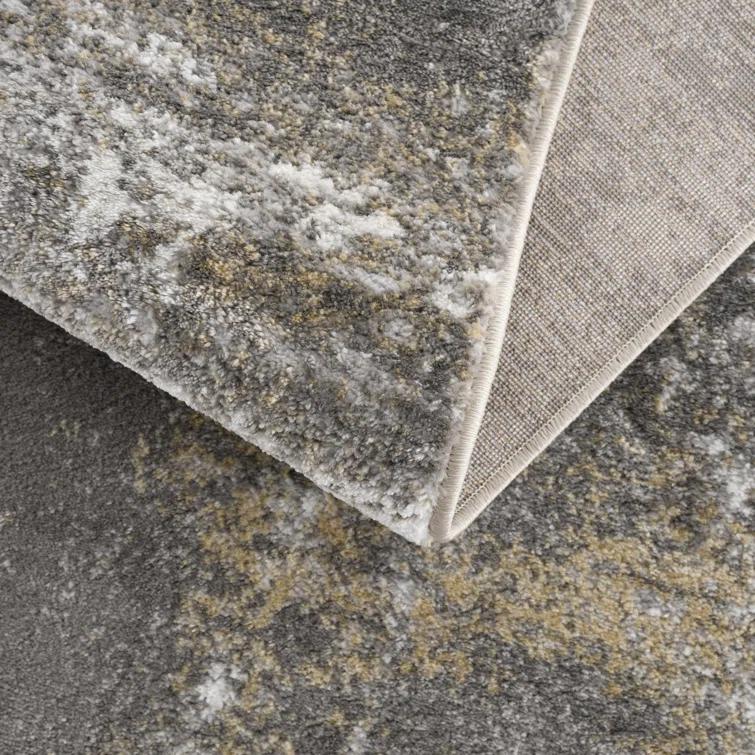 17 Stories Liveree Abstract Design Modern Gray/Beige Area Rug