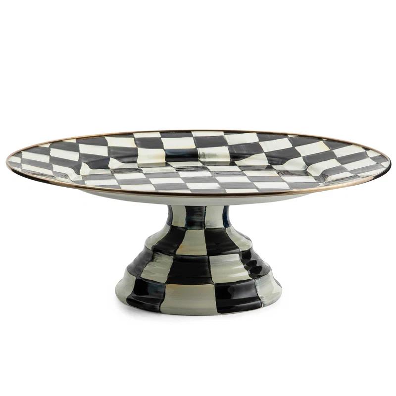 MacKenzie-Childs Courtly Check® Pedestal Platter