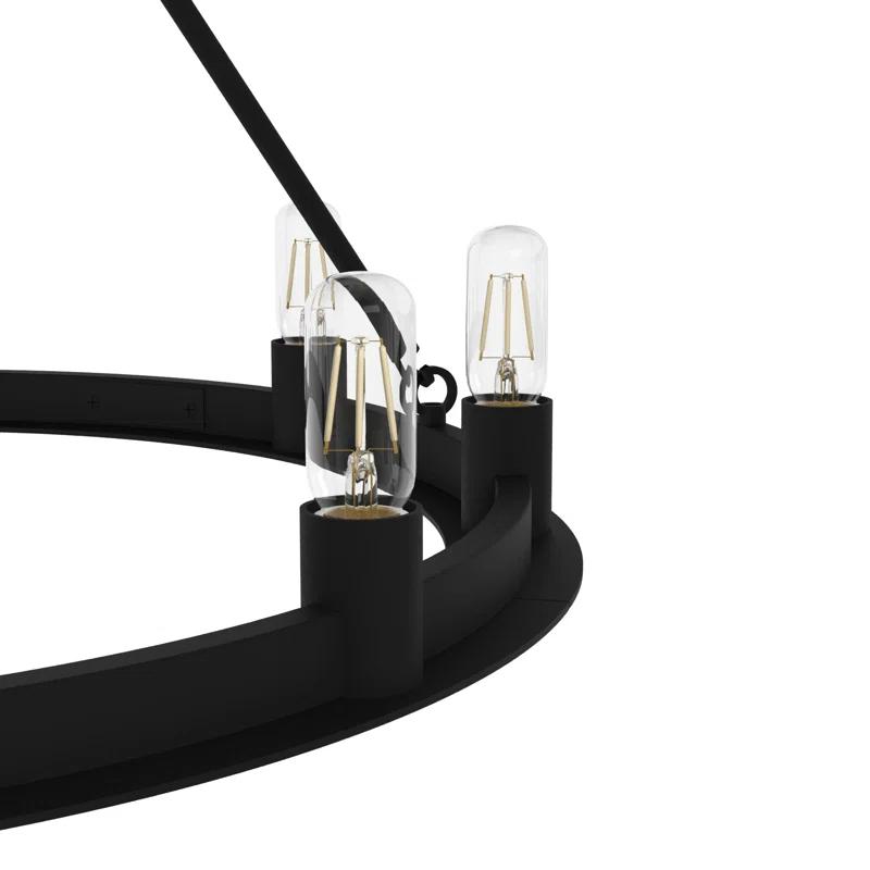 Hunter Fan 9 - Light Unique Wagon Wheel Chandelier & Reviews | Wayfair