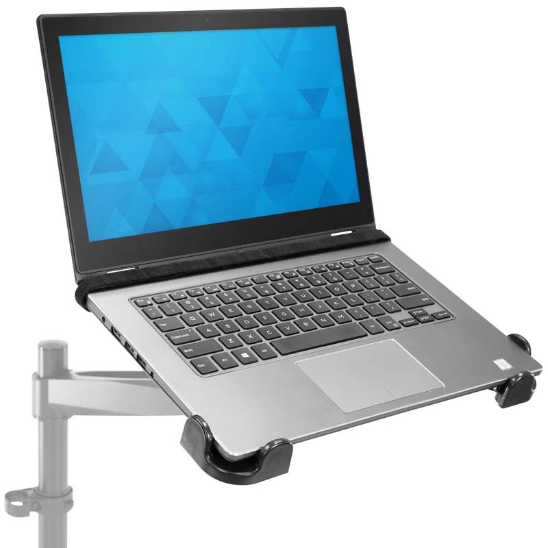 Mount-it Mount-It! VESA Clamp On Laptop Tray Notebook Holder Arm with Safety Strap and Safety Ledge Stopper