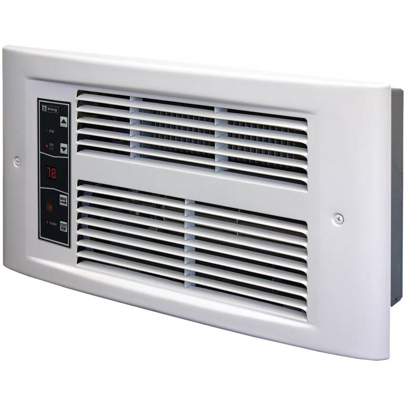 King Electric King Electric Electric Wall Mounted Space Heater with Adjustable Thermostat , Remote Included and with Digital Display