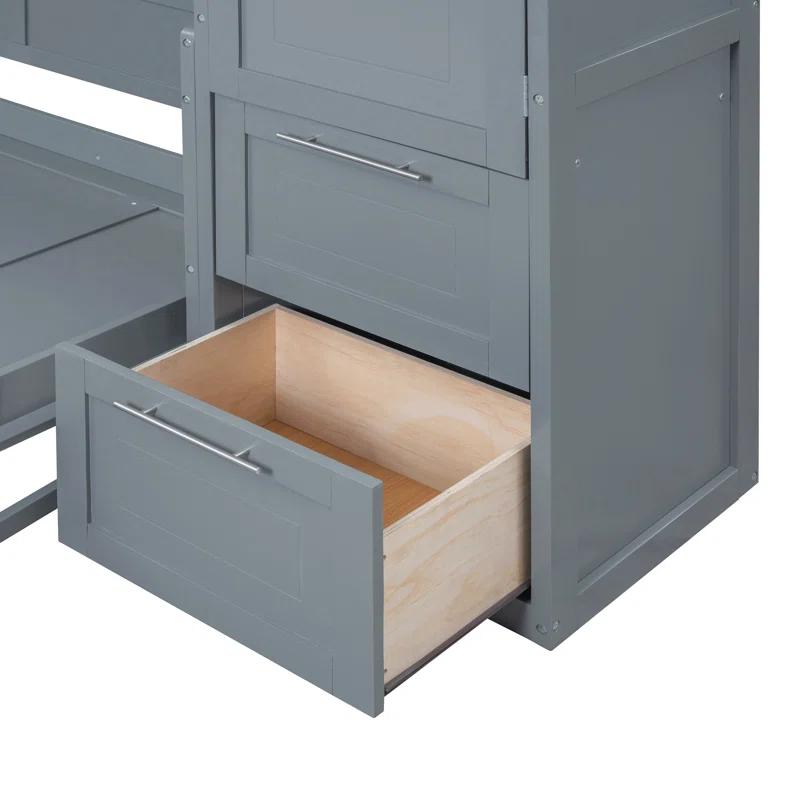 Galibens Murphy Bed Wall Bed With Closet And Drawers
