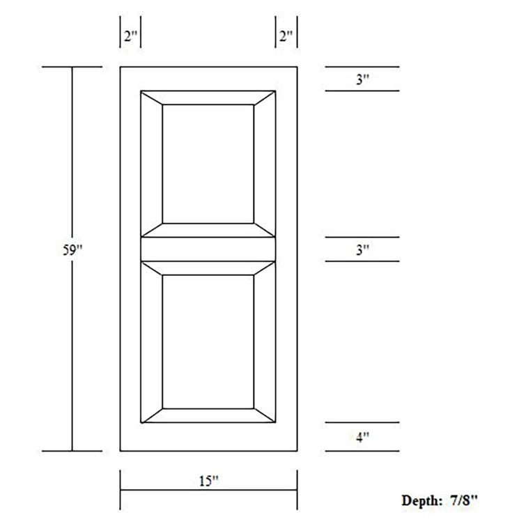 Perfect Shutters, inc. Premier Raised Panel Shutters (Set of 2)