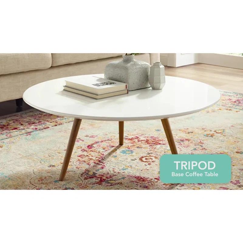 Modway Carson Carrington Bata Round Artificial Marble Coffee Table by Modway
