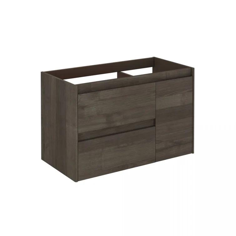 WS Bath Collections Ambra 35.6'' Single Bathroom Vanity with Ceramic Top with Mirror