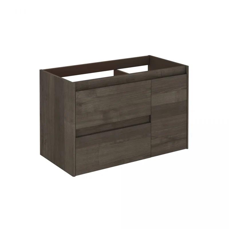 WS Bath Collections Ambra 35.6'' Single Bathroom Vanity with Ceramic Top with Mirror