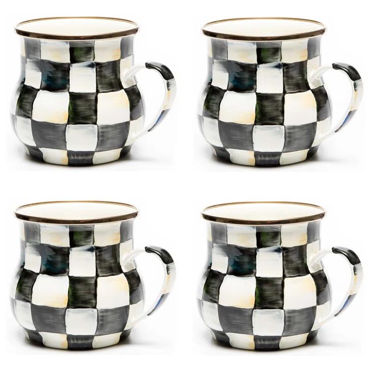 MacKenzie-Childs Check Mugs (Set of 4)