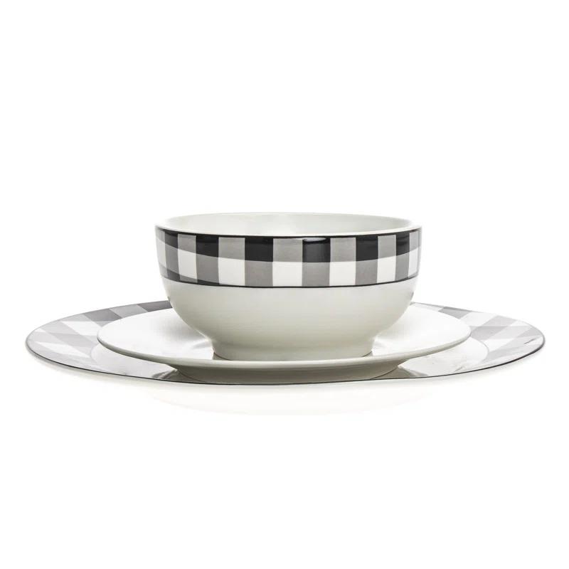 Godinger Silver Art Co Godinger 12 Piece Dinnerware Set, Service for 4