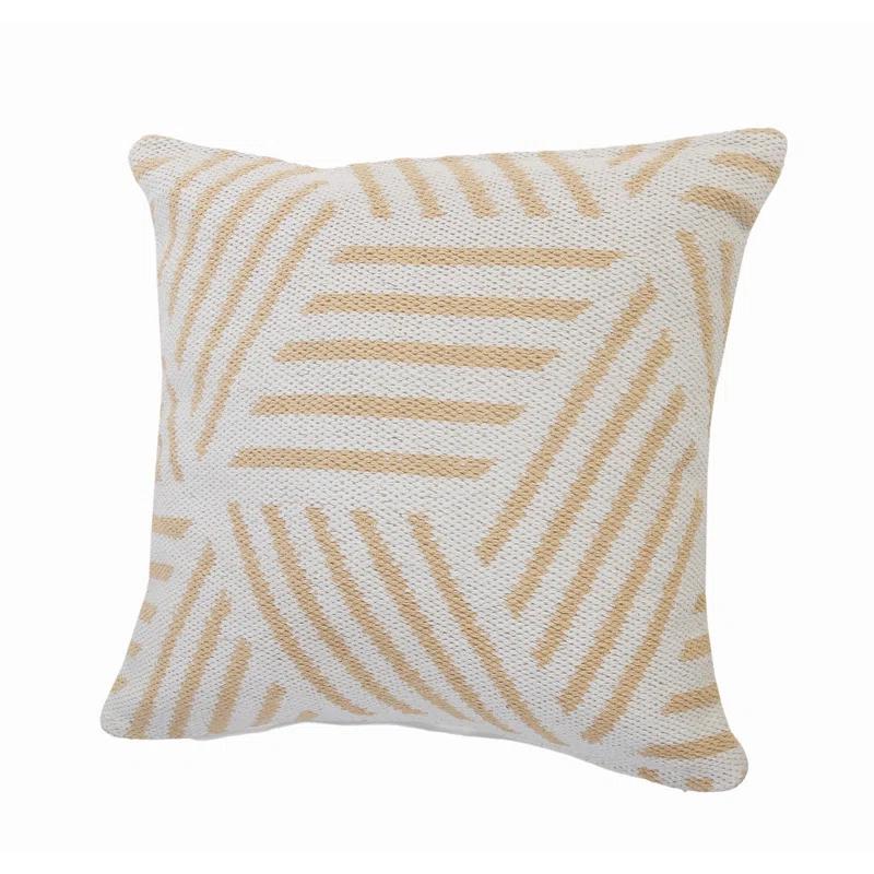 Evette Rios Throw Pillow Geometric Cotton Throw Pillow