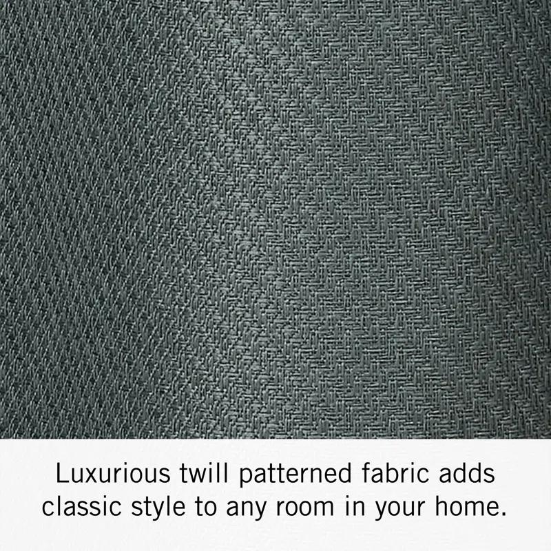 Nautica Synthetic Solid Color Blackout Thermal Rod Pocket Curtain Panels (Set of 2)