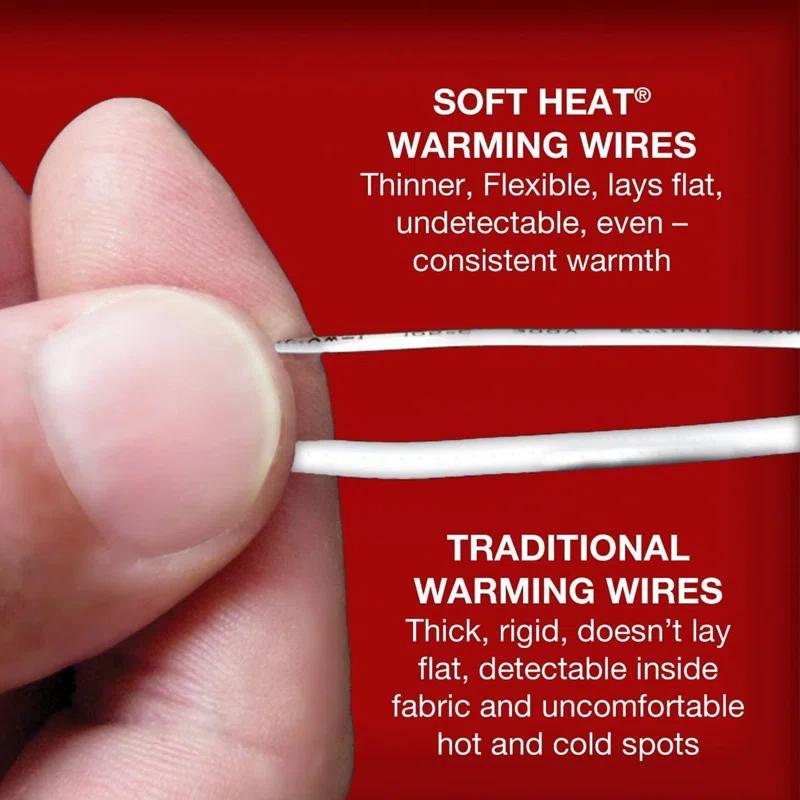 Swift Home Softheat Polyester Microfleece Low-Voltage Heated Electric Blanket