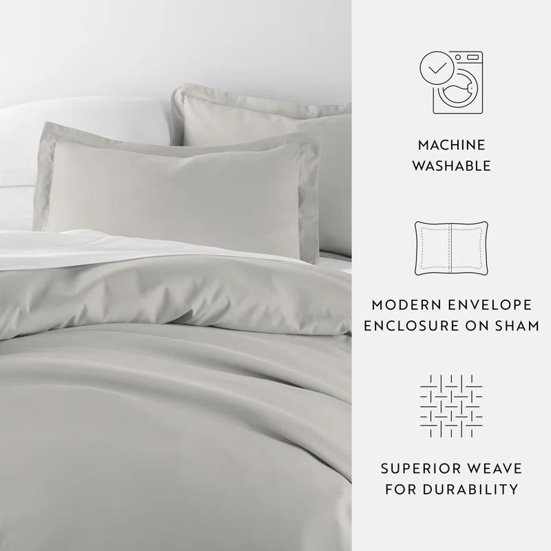 IEnjoy Home Super Soft Double Brushed Duvet Cover Set