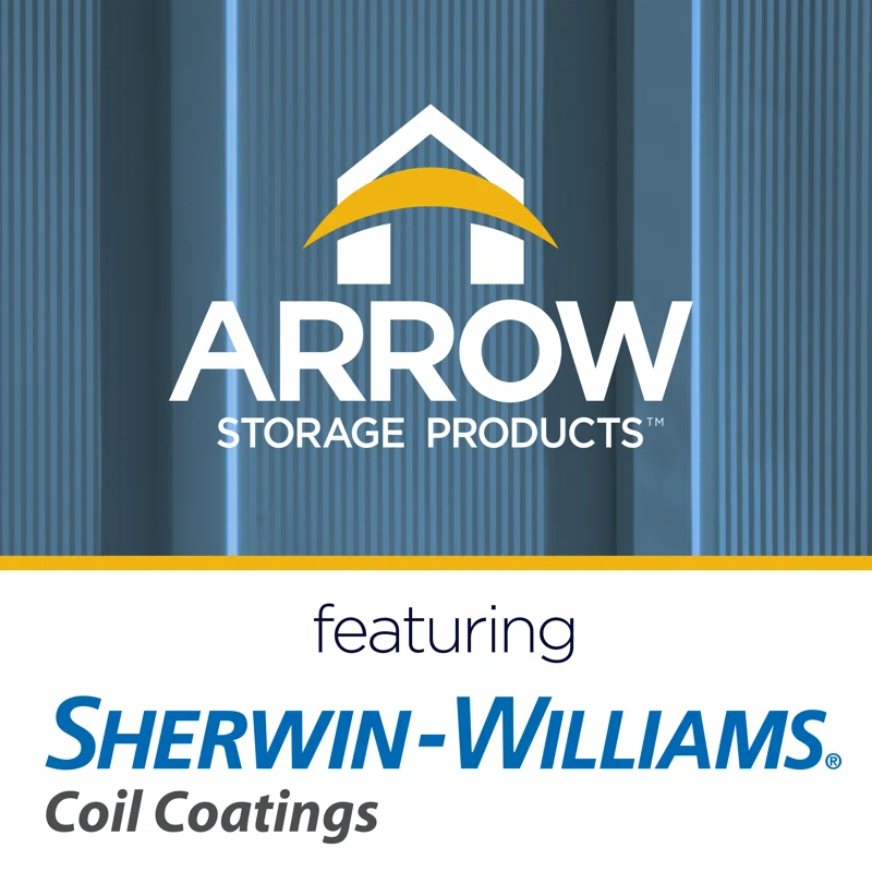 Arrow 10 ft. W x 13 ft. 5 in. D Steel Vertical Storage Shed