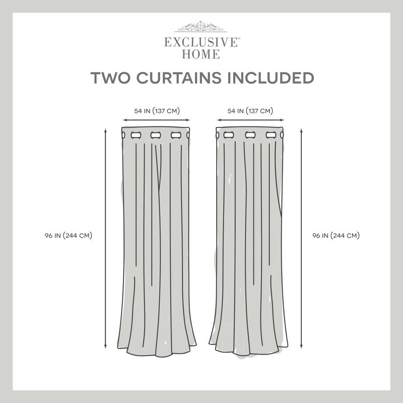 Amalgamated Textiles Semi Sheer Curtain Pair