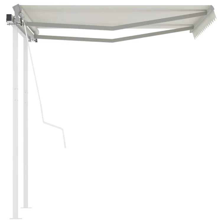 vidaXL VidaXL 120'' W x 100'' D Polyester Cover Retractable Patio Awning