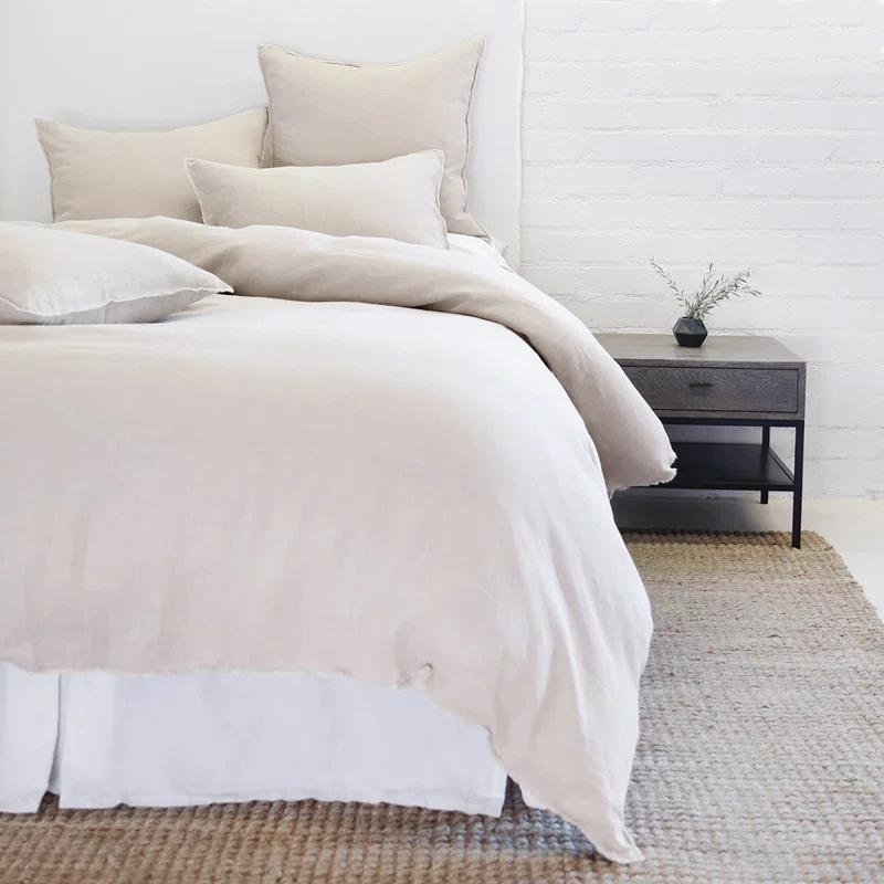 Blair Stonewashed Linen Sham by Pom Pom at Home - Taupe / Standard
