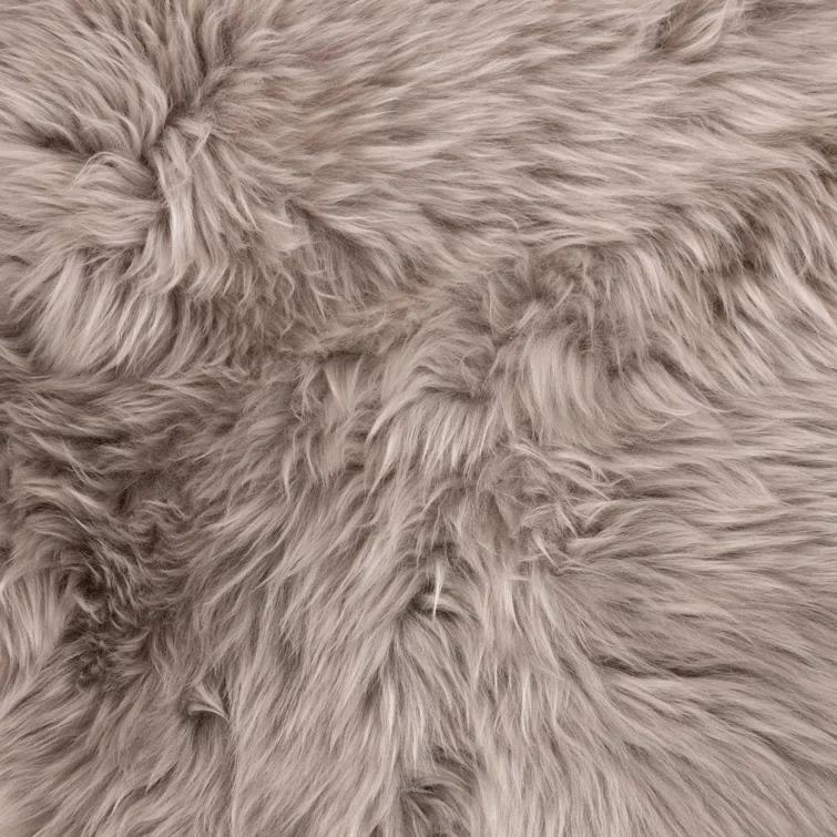 Vale Ombre Sheepskin Throw - Gray