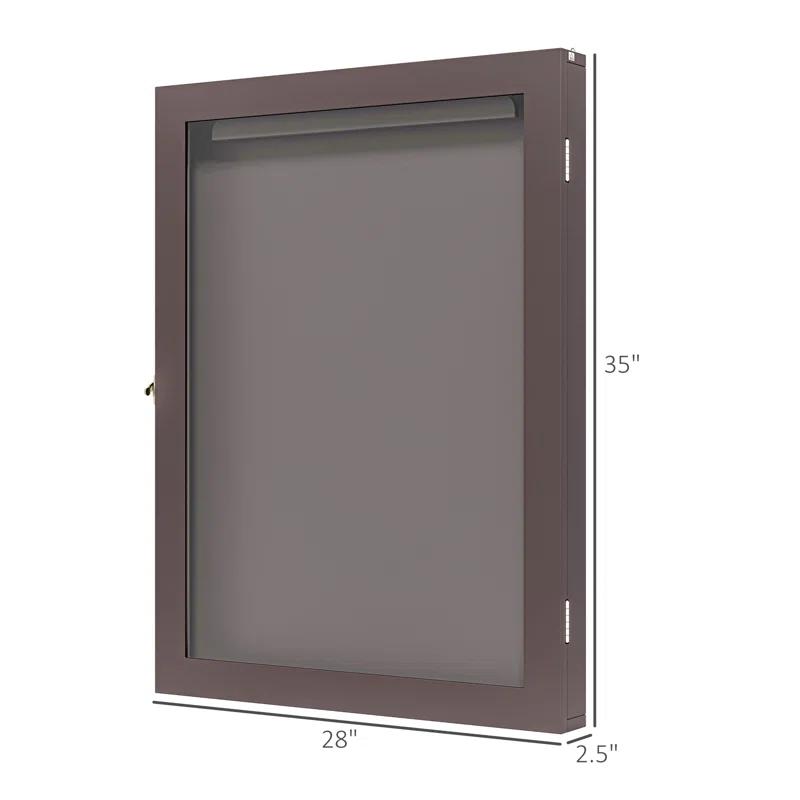 HomCom HomCom 2.5'' D Plastic/Acrylic Jersey Case