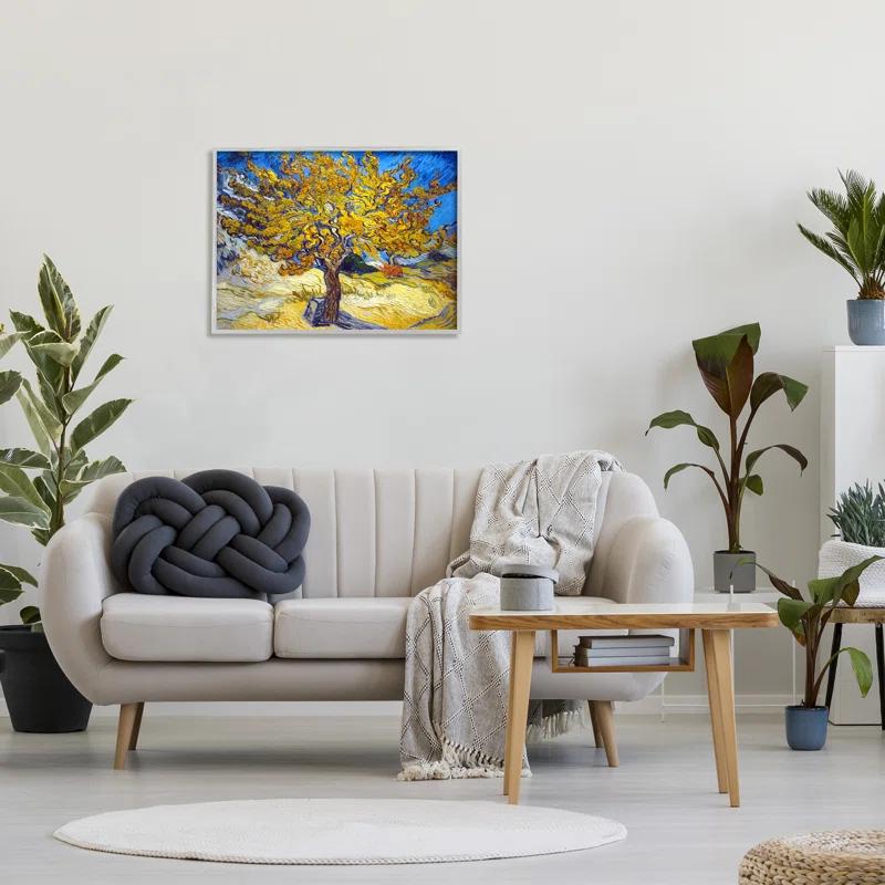 Stupell Industries " Golden Tree Blue Yellow Van Gogh Classical " by Vincent Van Gogh