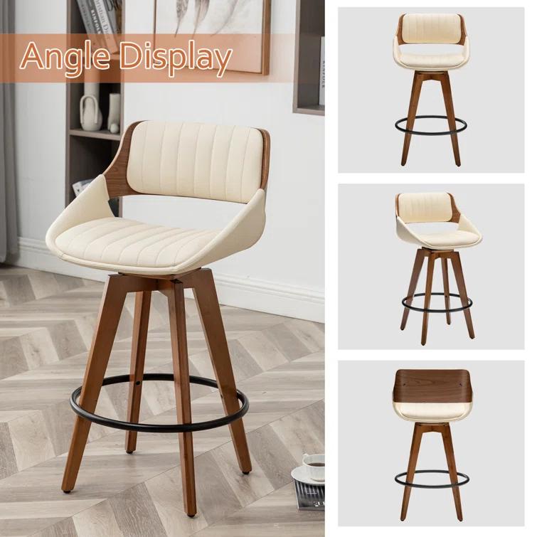 George Oliver Jobani Swivel Stool (Set of 2)