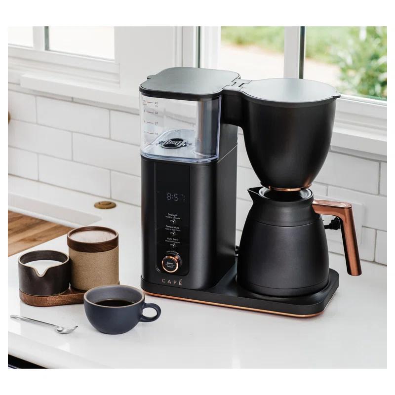 Café ™ Matte Black 10-Cup Drip Coffee Maker with Thermal Carafe