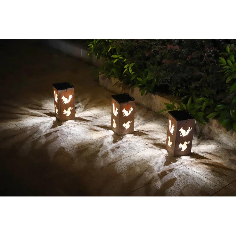 Solar Themed Silhouette Indoor/Outdoor Garden Décor Lantern