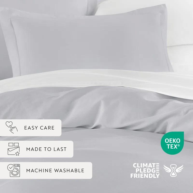 Becky Cameron Vintage Washed Long-Staple Sateen Cotton Duvet Cover Set