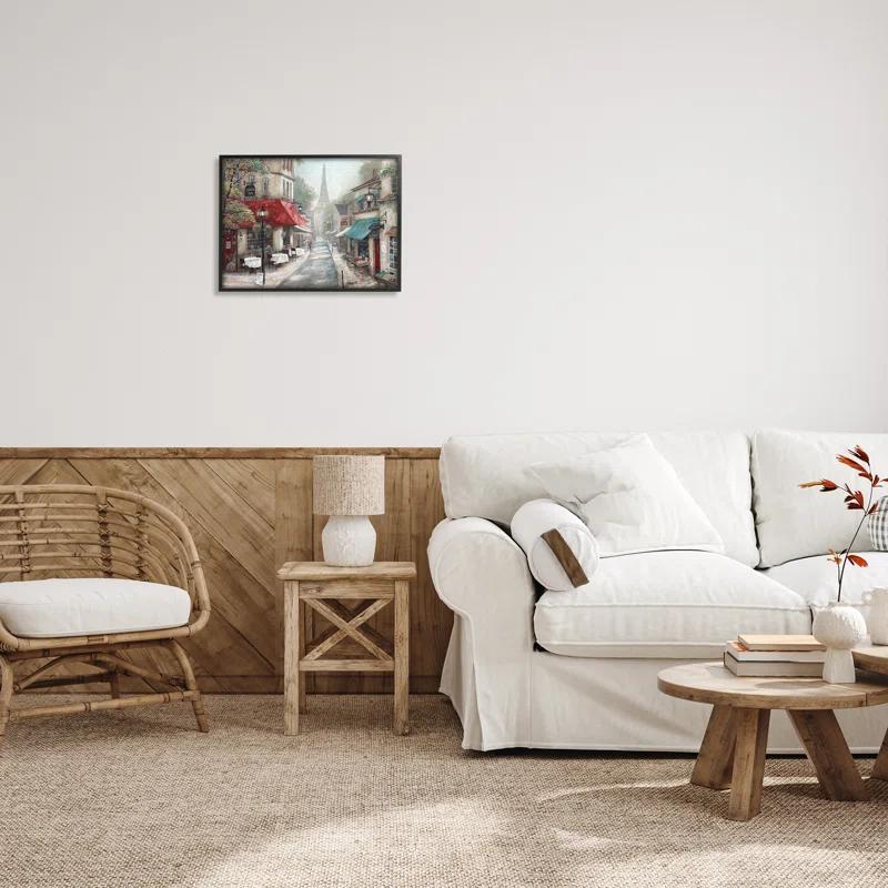 Stupell Industries " Parisian City Streets Traditional Countryside Bistro Architecture " by Ruane Manning