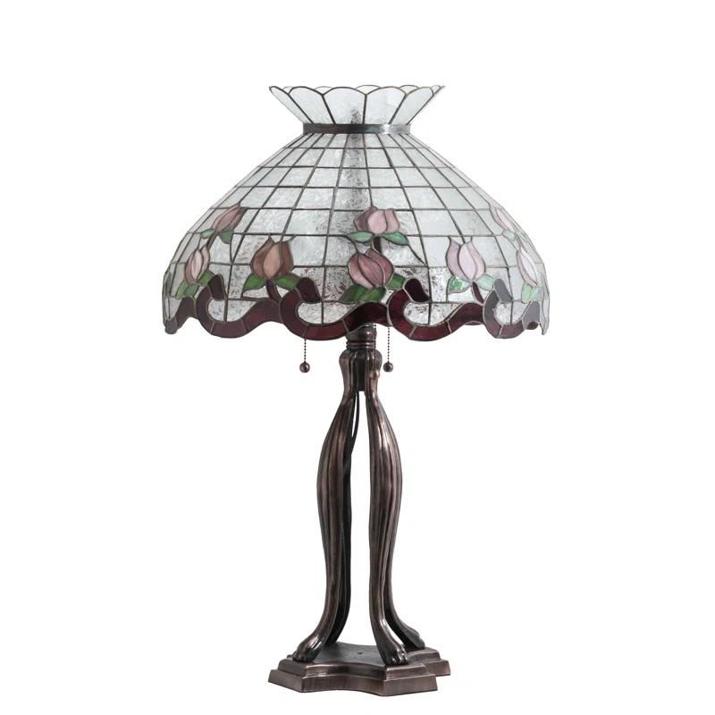 Meyda Lighting Meyda Tiffany & Stained Glass Metal Table Lamp